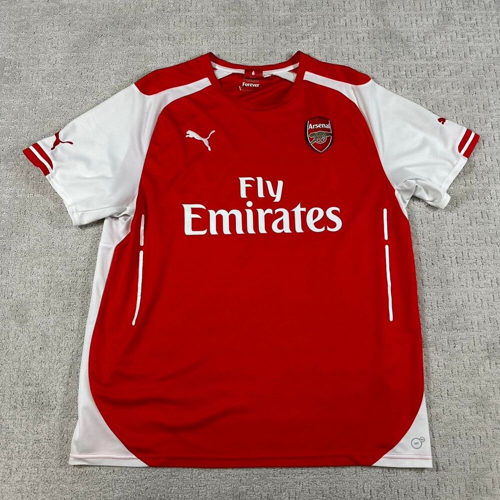 Adidas Men's Red and White T-shirt